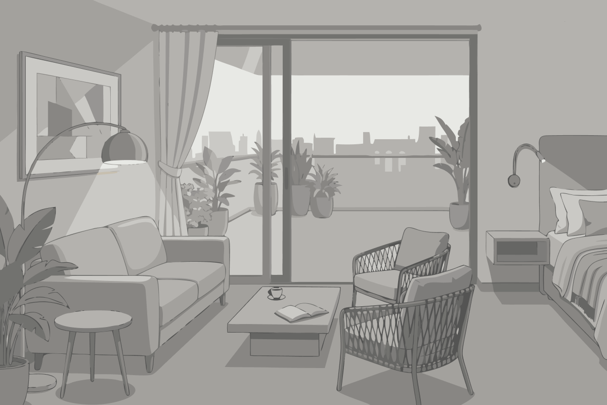 Two-Bedroom Apartment with Pool Sea View Second Line - Aparthotel Golden Line